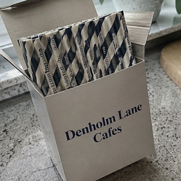 Custom paper straws — customer photo