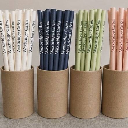 Customized paper straws for cafes, bars and restaurants